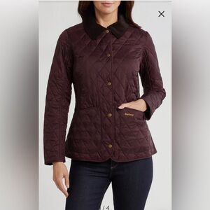 Barbour Annadale Diamond Quilted Jacket US 4 EUC